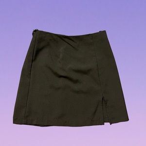 Vintage 90s B’Time black mini skirt with slit